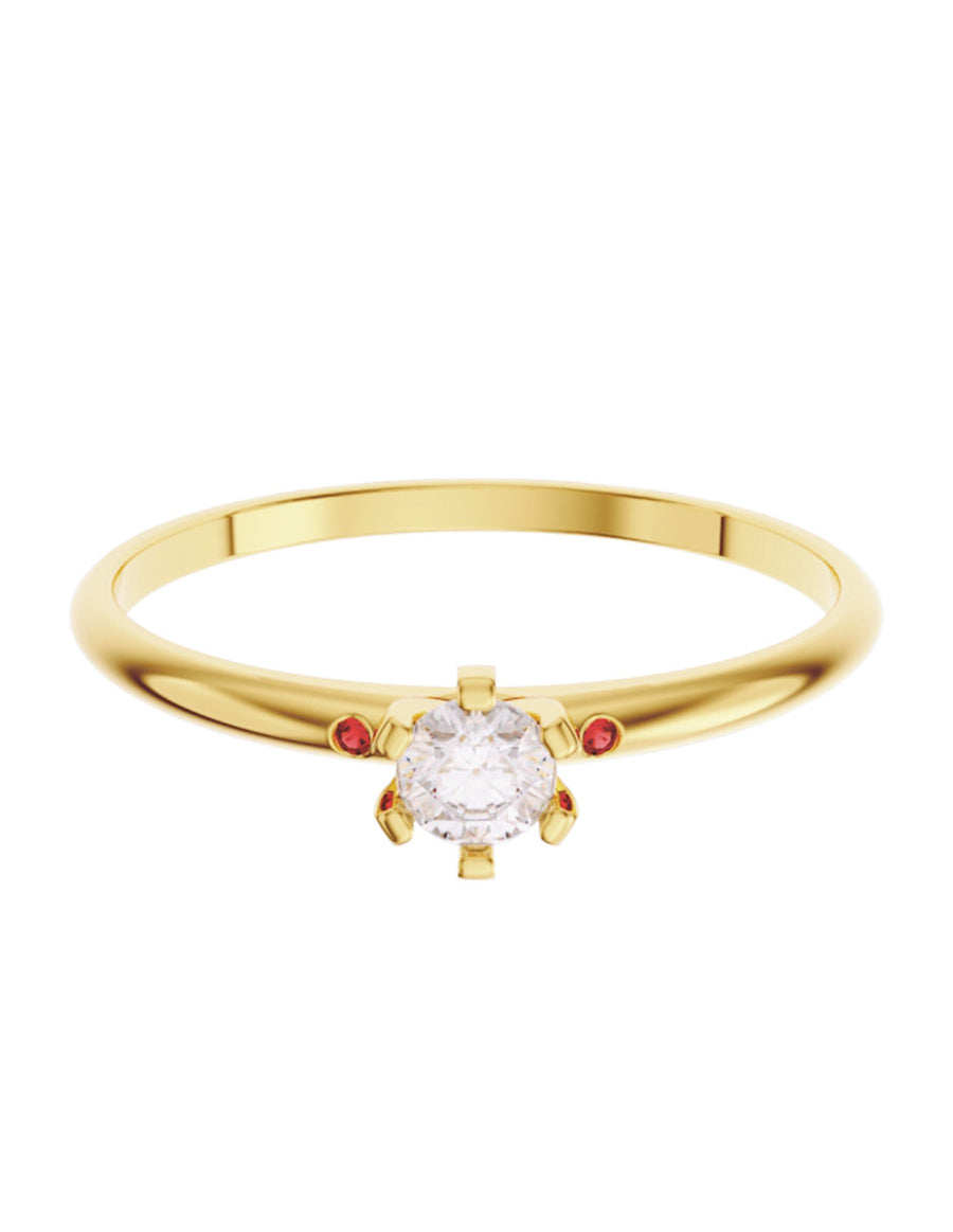 ANILLO DE ORO CON CIRCONIA