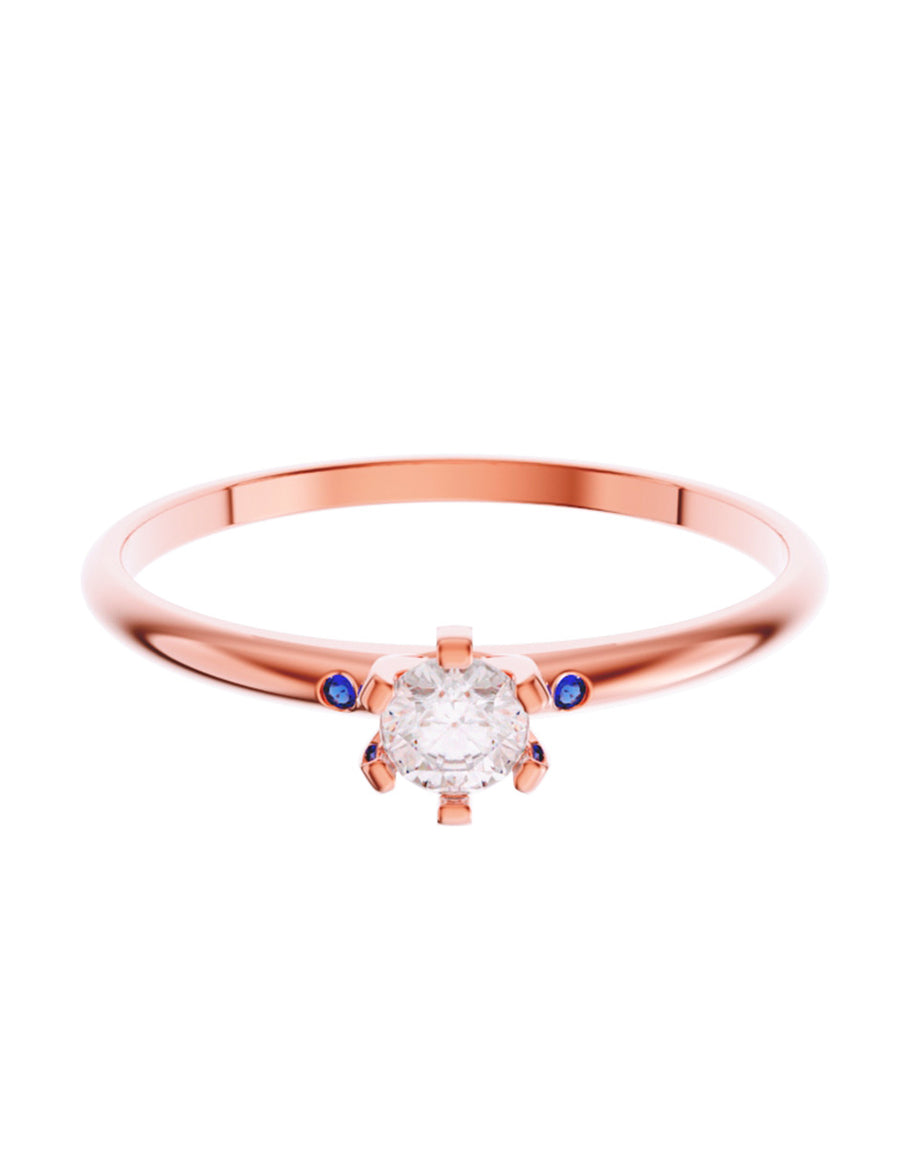 ANILLO DE ORO CON CIRCONIA
