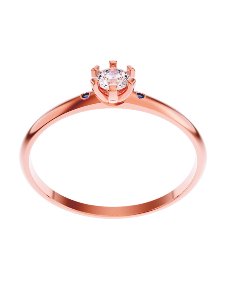 ANILLO DE ORO CON CIRCONIA