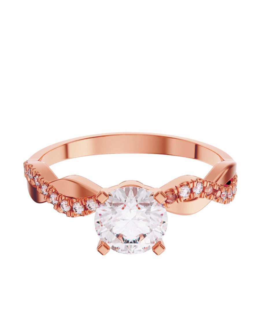 ANILLO DE ORO CON CIRCONIA