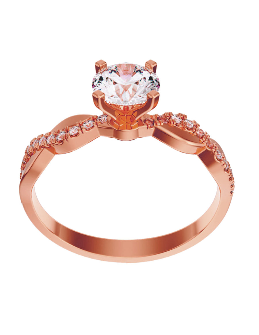 ANILLO DE ORO CON CIRCONIA