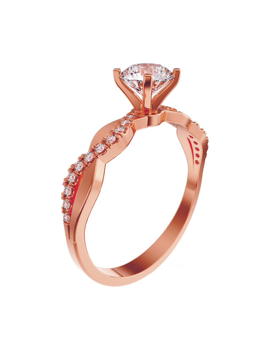 ANILLO DE ORO CON CIRCONIA