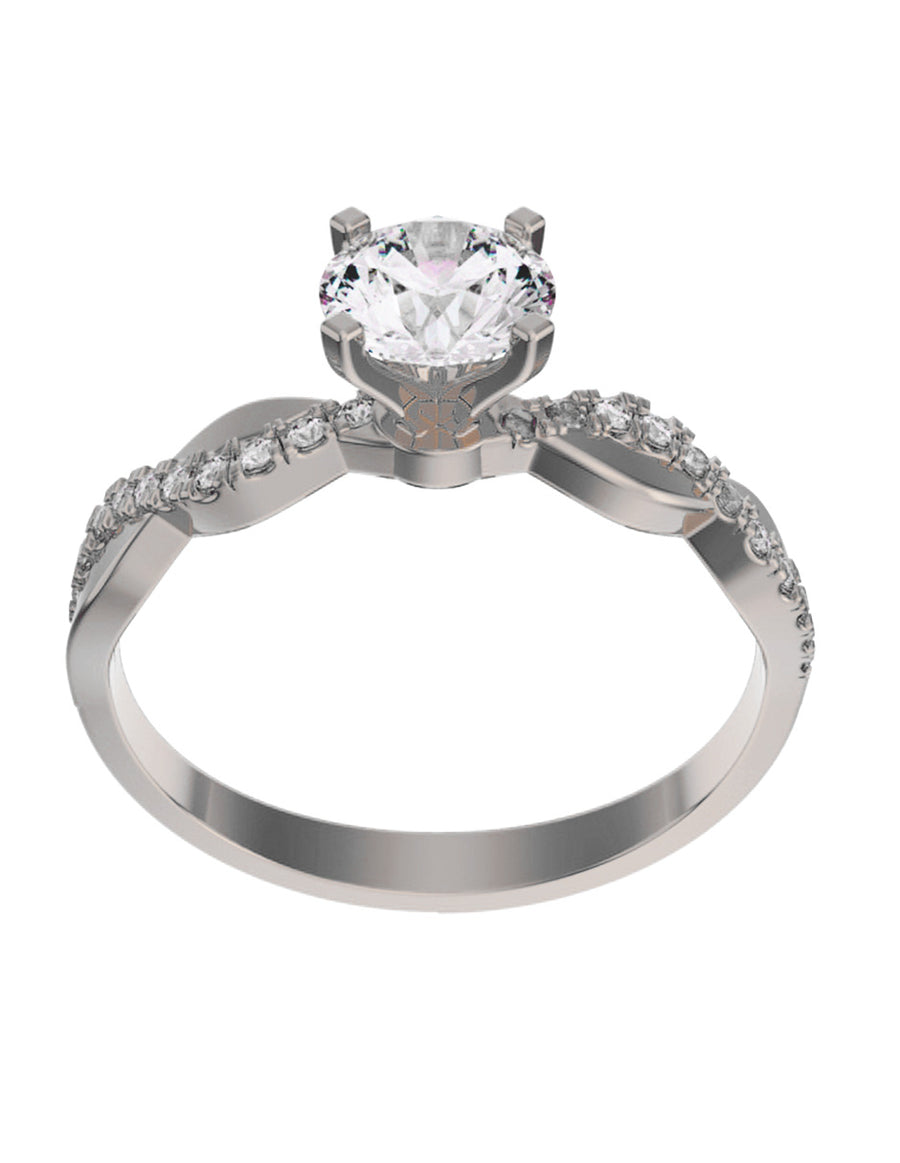 ANILLO DE ORO CON CIRCONIA
