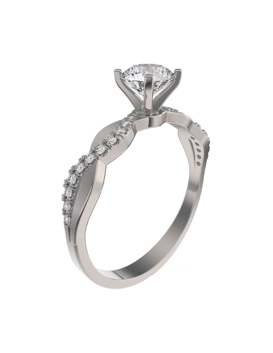 ANILLO DE ORO CON CIRCONIA