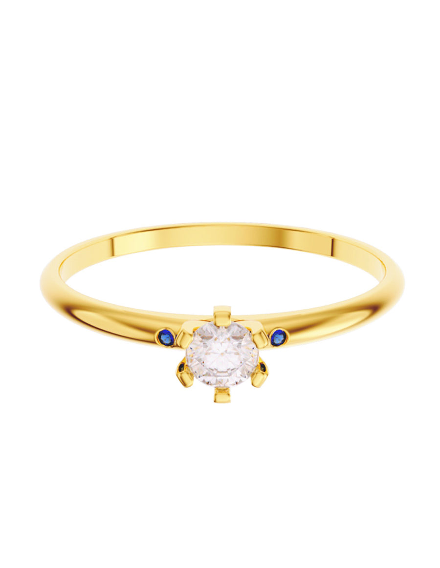 ANILLO DE ORO CON CIRCONIA