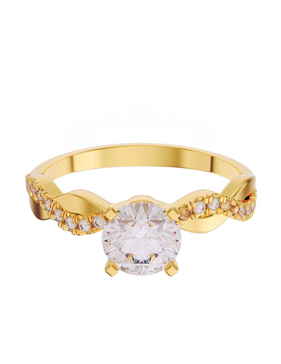 ANILLO DE ORO CON CIRCONIA