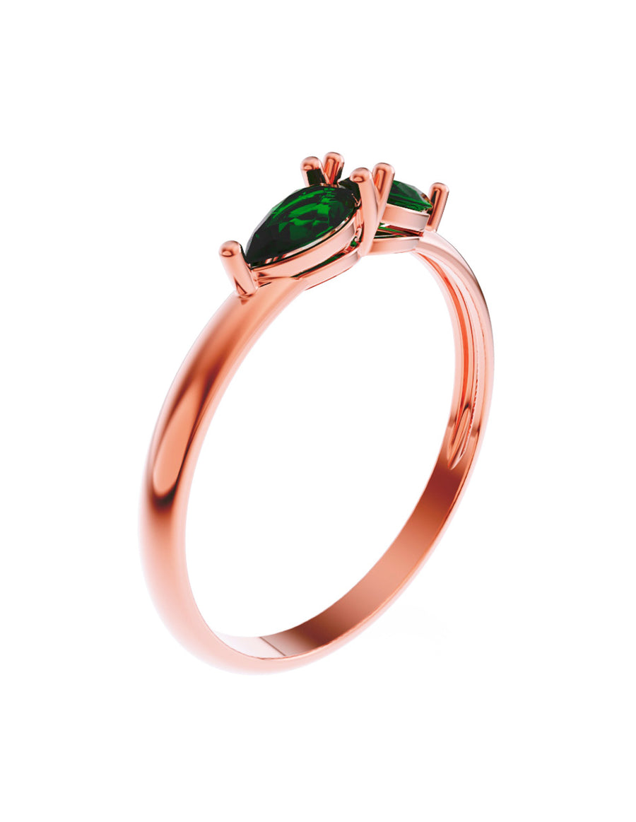 ANILLO DE ORO CON CIRCONIA