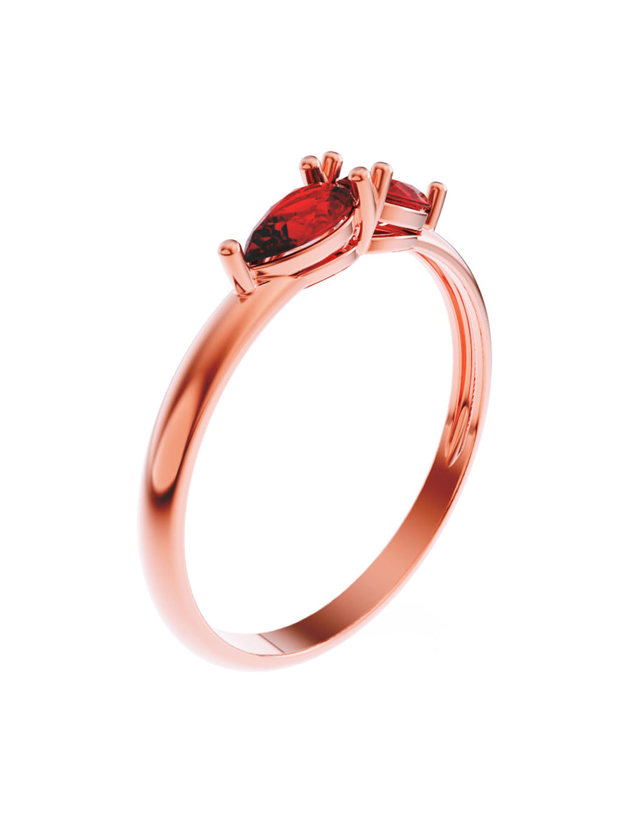 ANILLO DE ORO CON CIRCONIA
