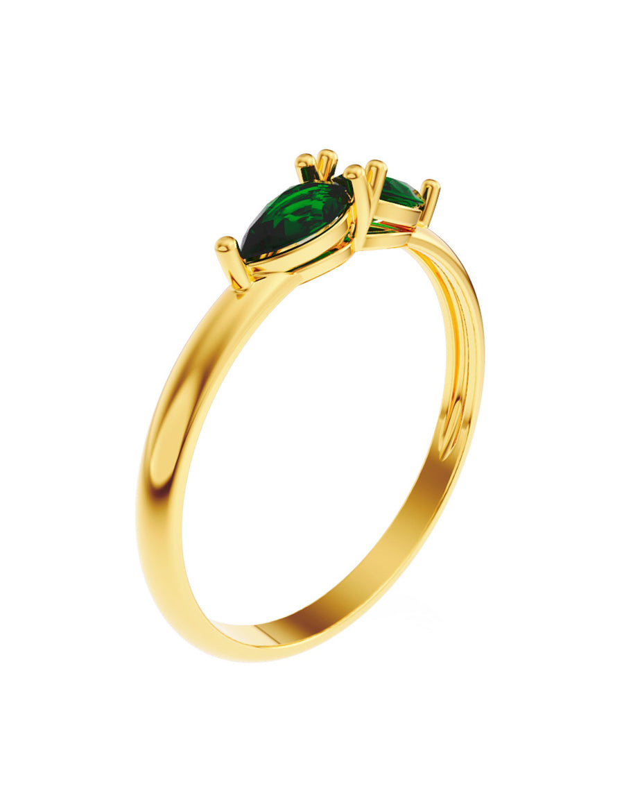ANILLO DE ORO CON CIRCONIA