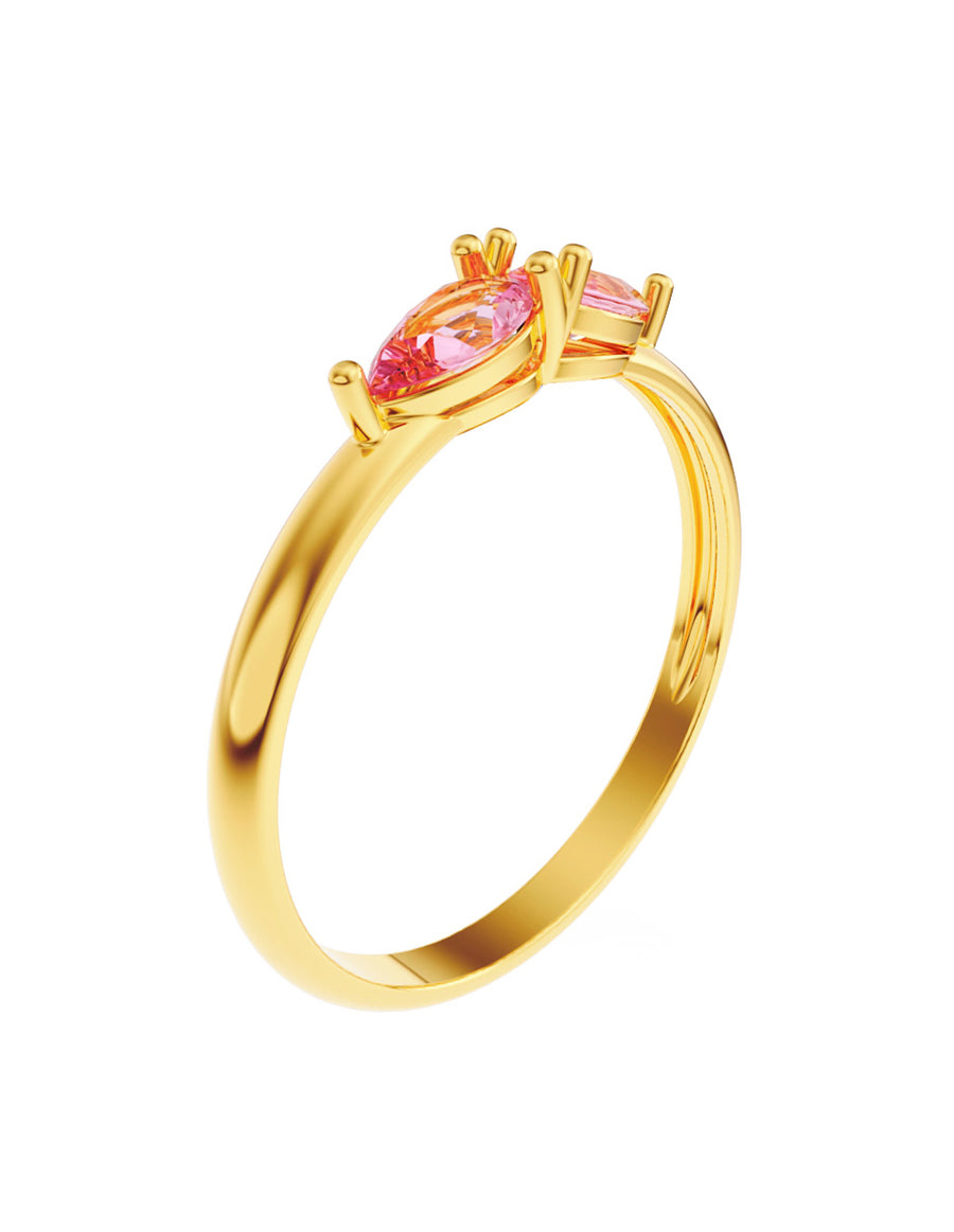ANILLO DE ORO CON CIRCONIA