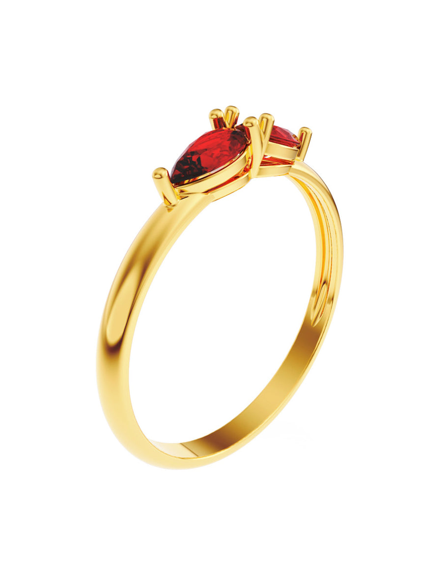 ANILLO DE ORO CON CIRCONIA