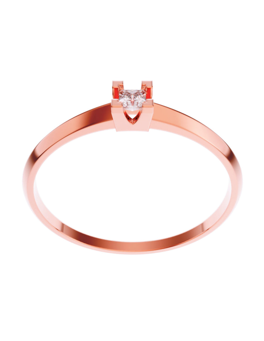 ANILLO DE ORO CON CIRCONIA