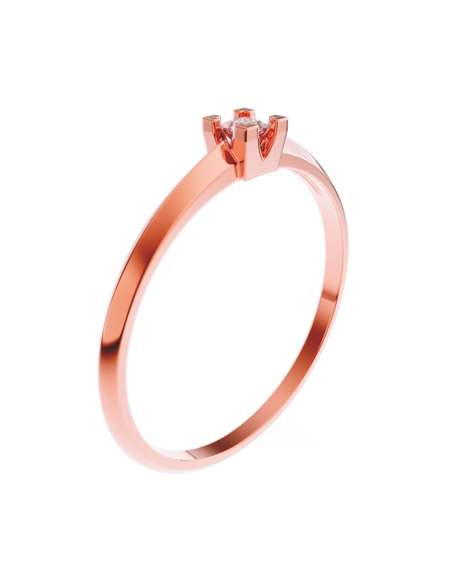 ANILLO DE ORO CON CIRCONIA