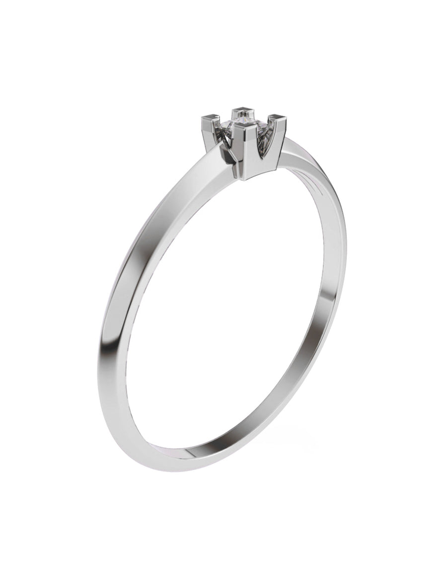 ANILLO DE ORO CON CIRCONIA