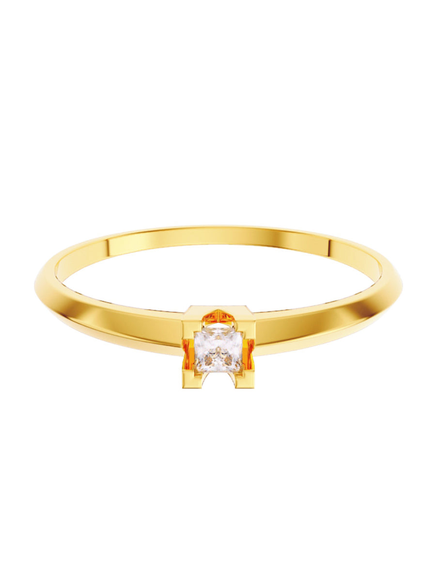 ANILLO DE ORO CON CIRCONIA