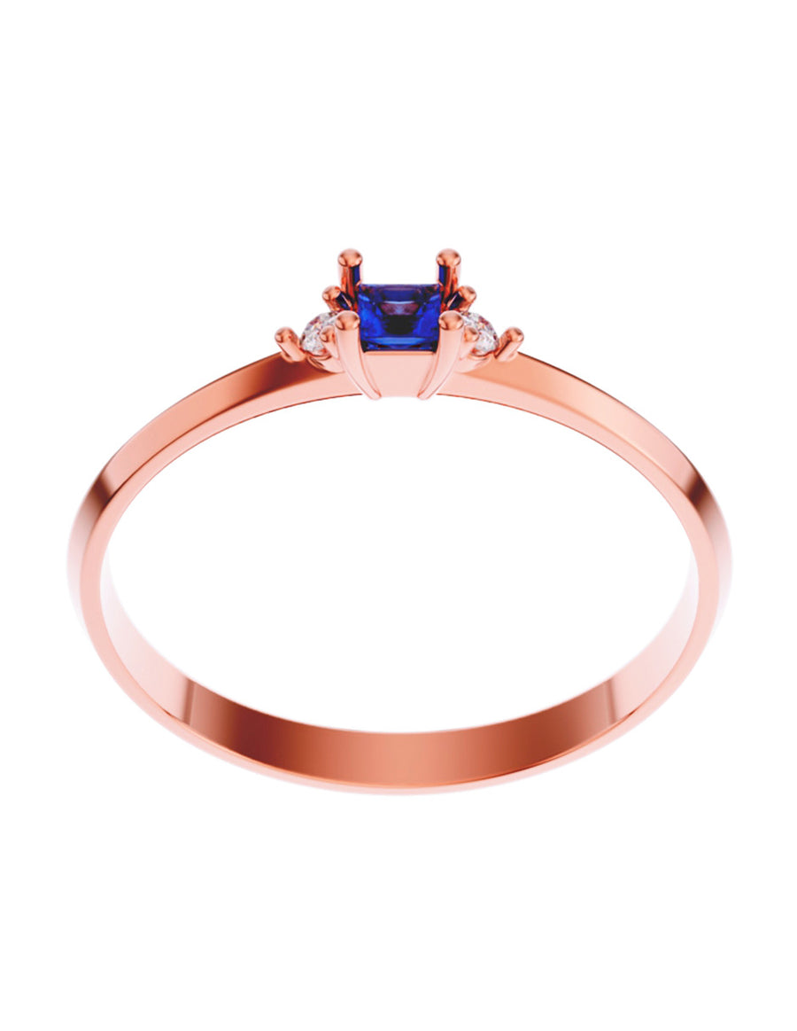 ANILLO DE ORO CON CIRCONIA