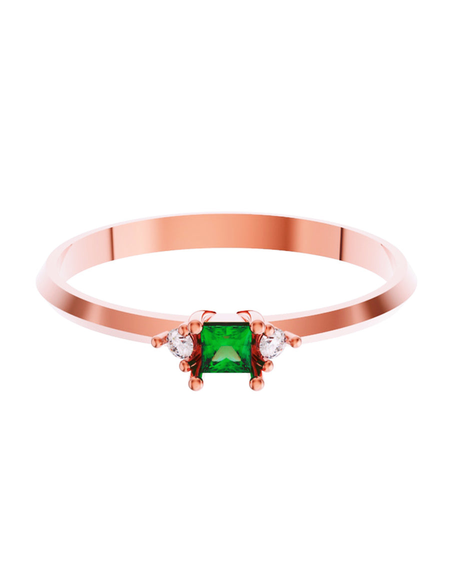 ANILLO DE ORO CON CIRCONIA