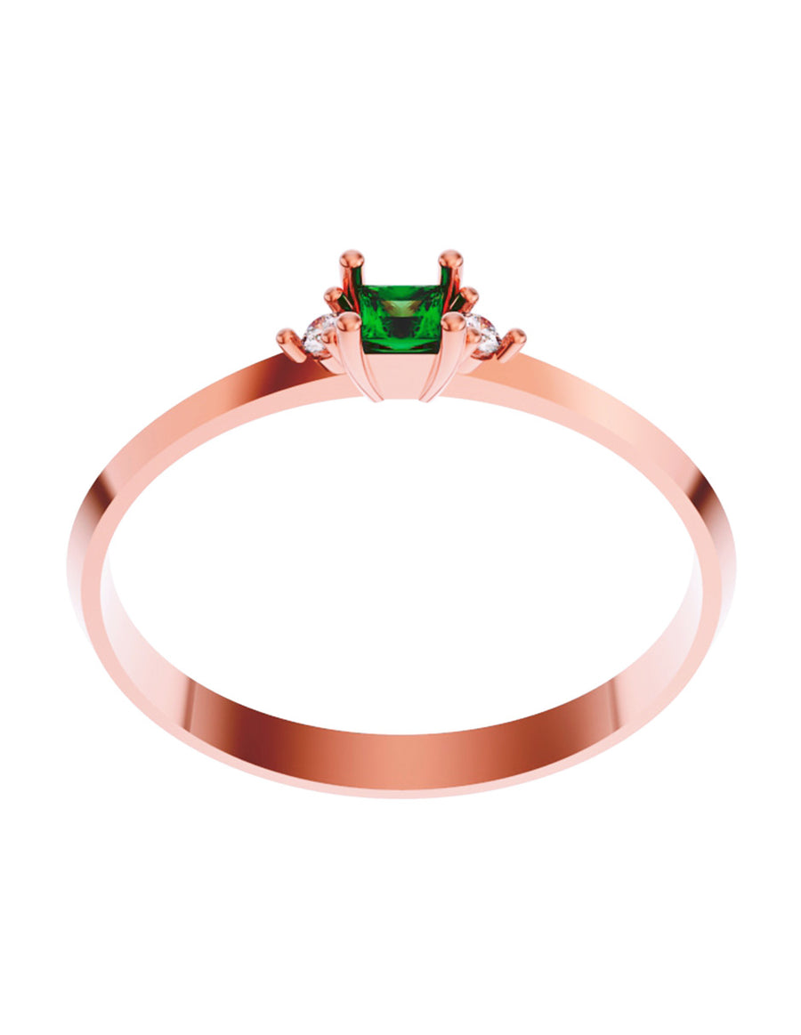 ANILLO DE ORO CON CIRCONIA