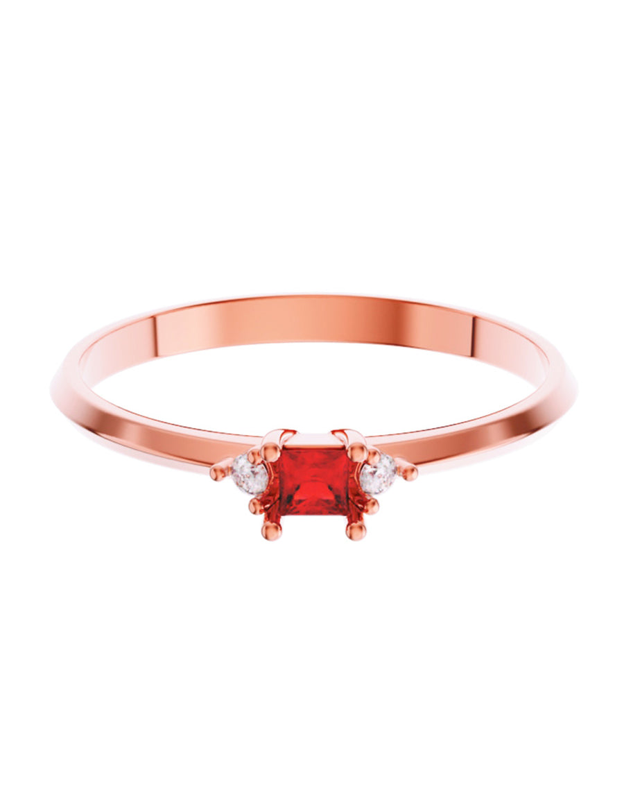 ANILLO DE ORO CON CIRCONIA