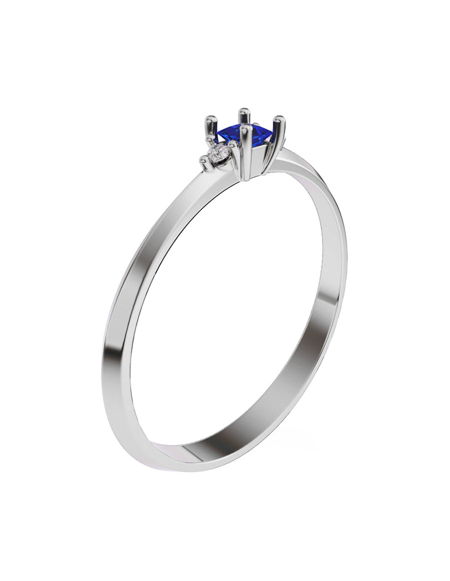 ANILLO DE ORO CON CIRCONIA