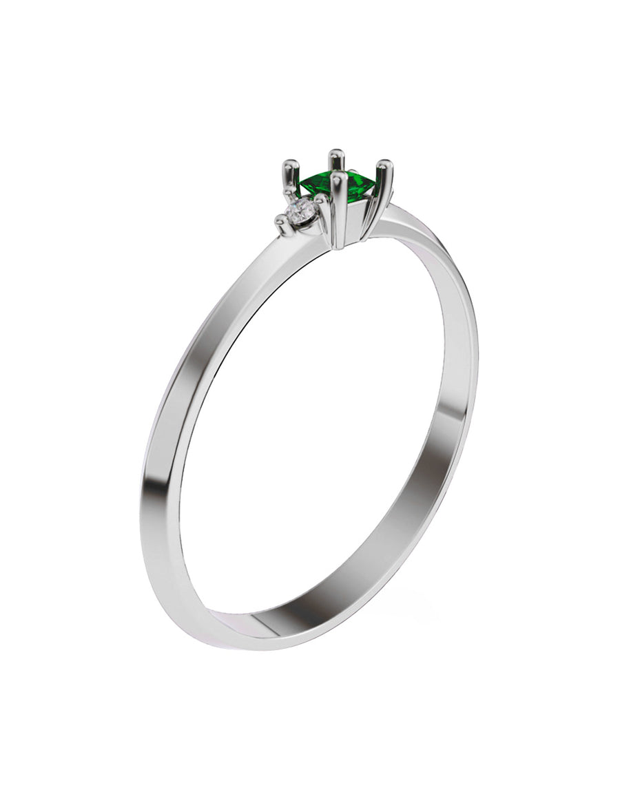 ANILLO DE ORO CON CIRCONIA