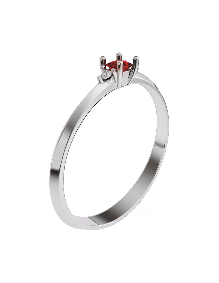 ANILLO DE ORO CON CIRCONIA