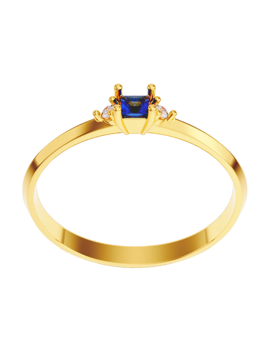 ANILLO DE ORO CON CIRCONIA