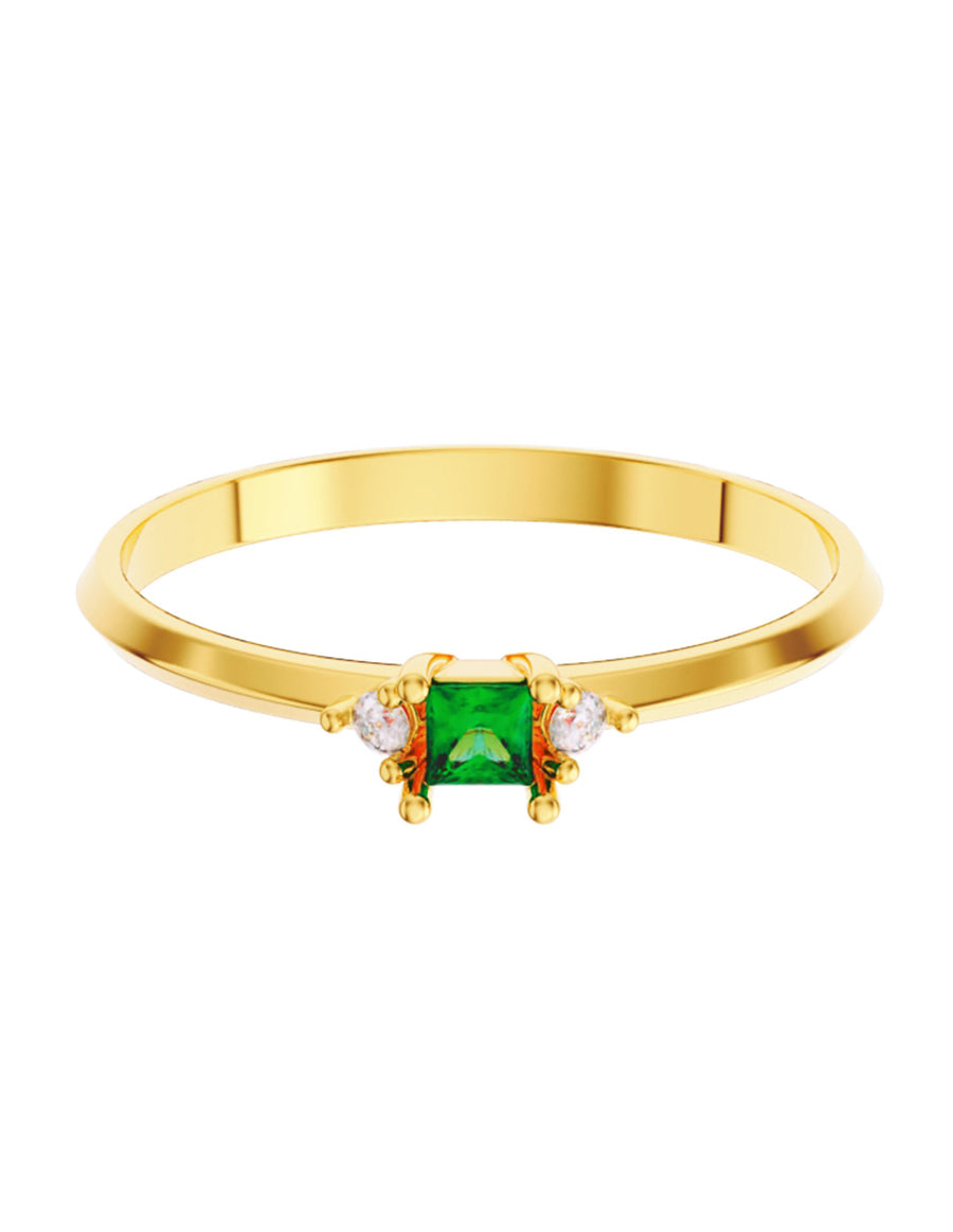 ANILLO DE ORO CON CIRCONIA