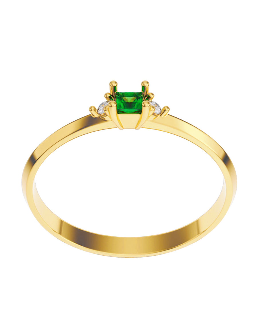 ANILLO DE ORO CON CIRCONIA