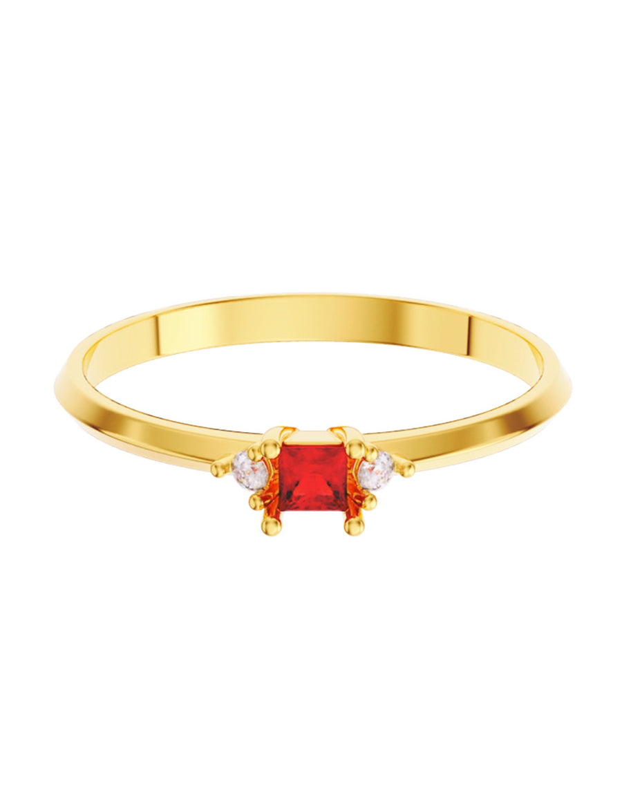 ANILLO DE ORO CON CIRCONIA
