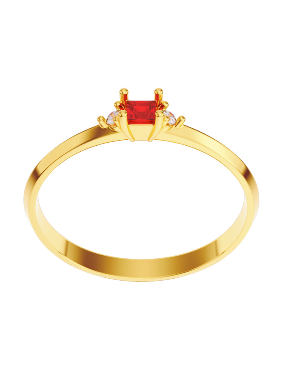 ANILLO DE ORO CON CIRCONIA
