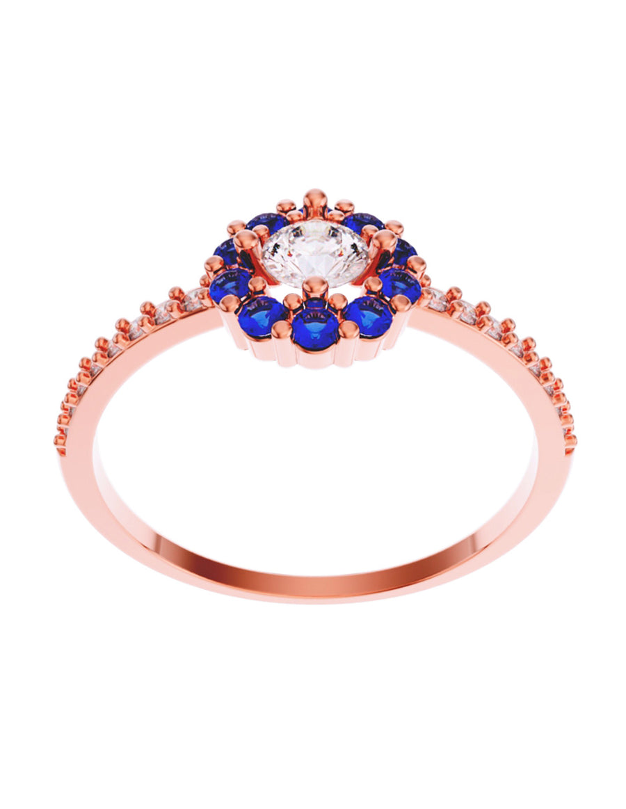 ANILLO DE ORO CON CIRCONIA