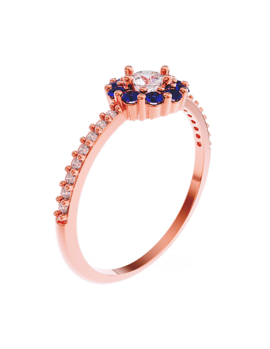 ANILLO DE ORO CON CIRCONIA