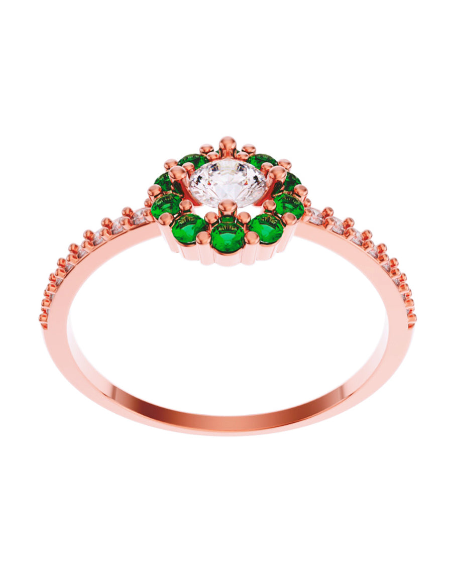 ANILLO DE ORO CON CIRCONIA
