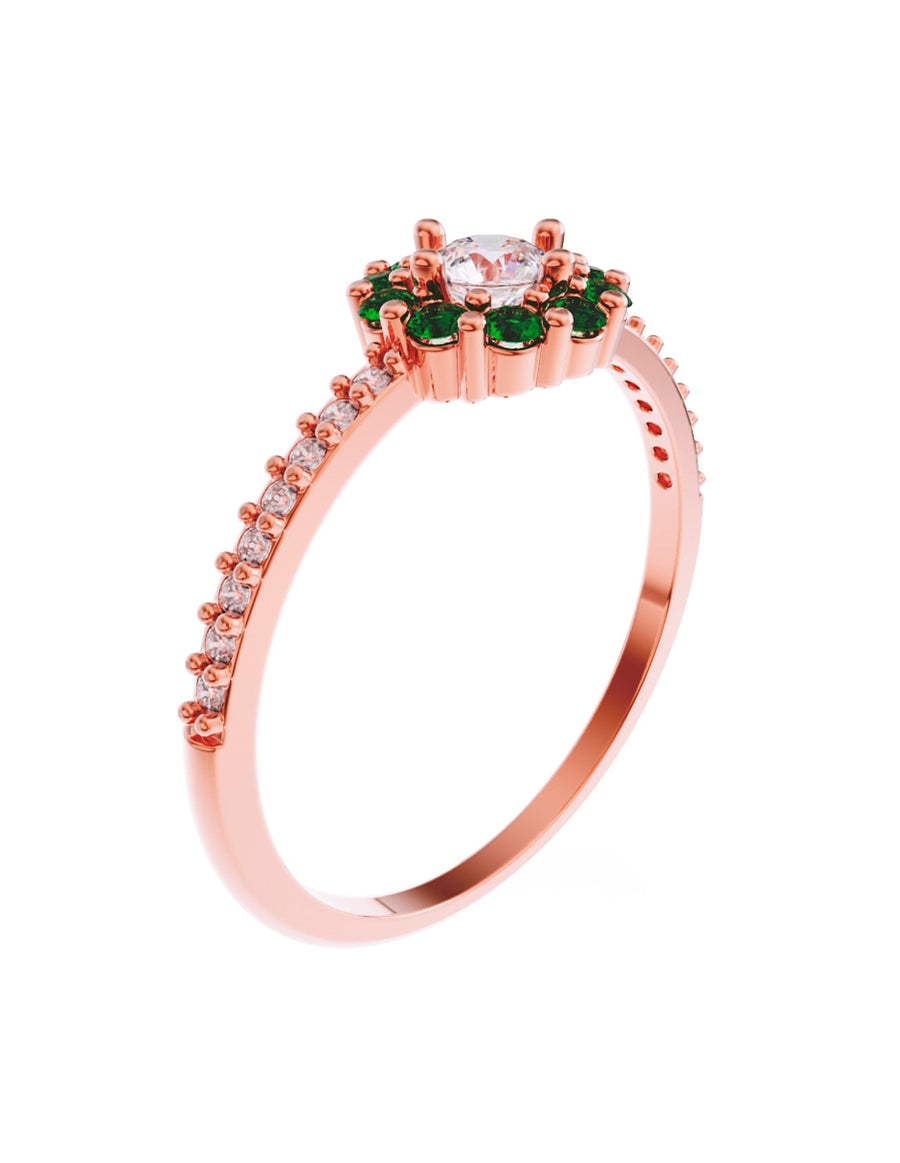 ANILLO DE ORO CON CIRCONIA