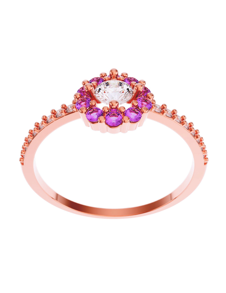 ANILLO DE ORO CON CIRCONIA