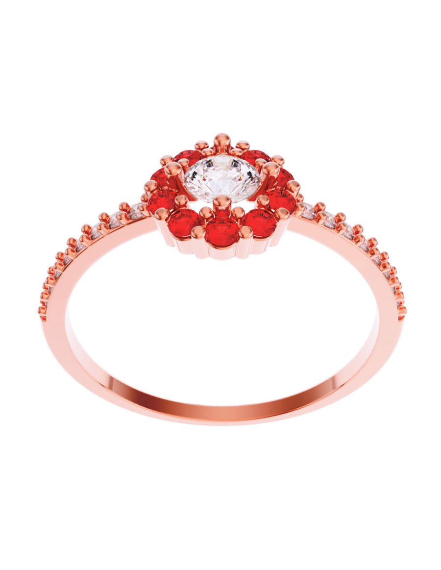 ANILLO DE ORO CON CIRCONIA