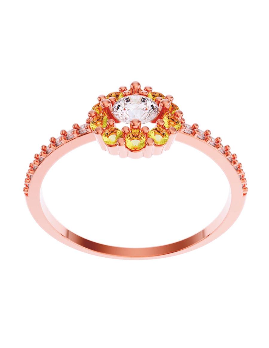 ANILLO DE ORO CON CIRCONIA