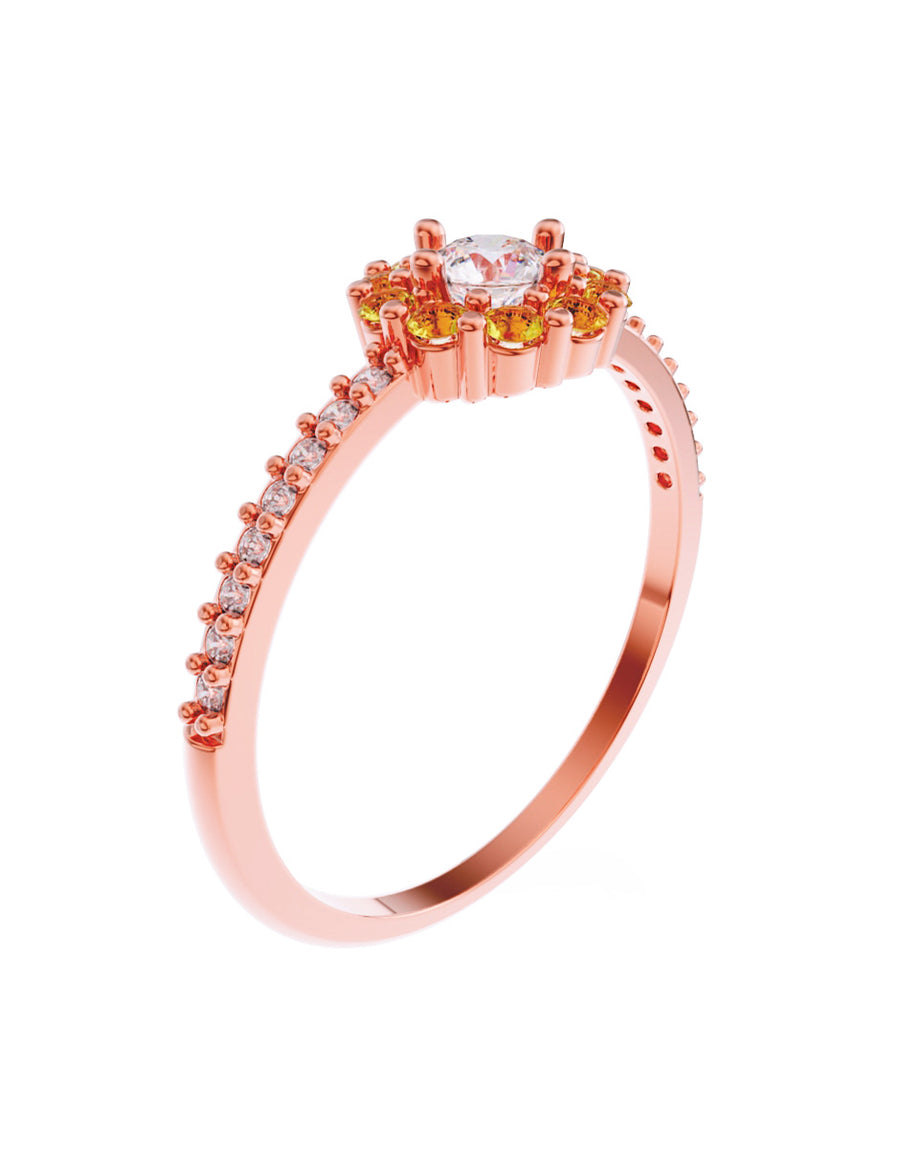 ANILLO DE ORO CON CIRCONIA