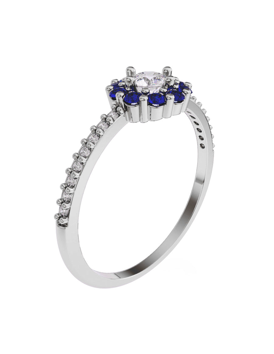 ANILLO DE ORO CON CIRCONIA