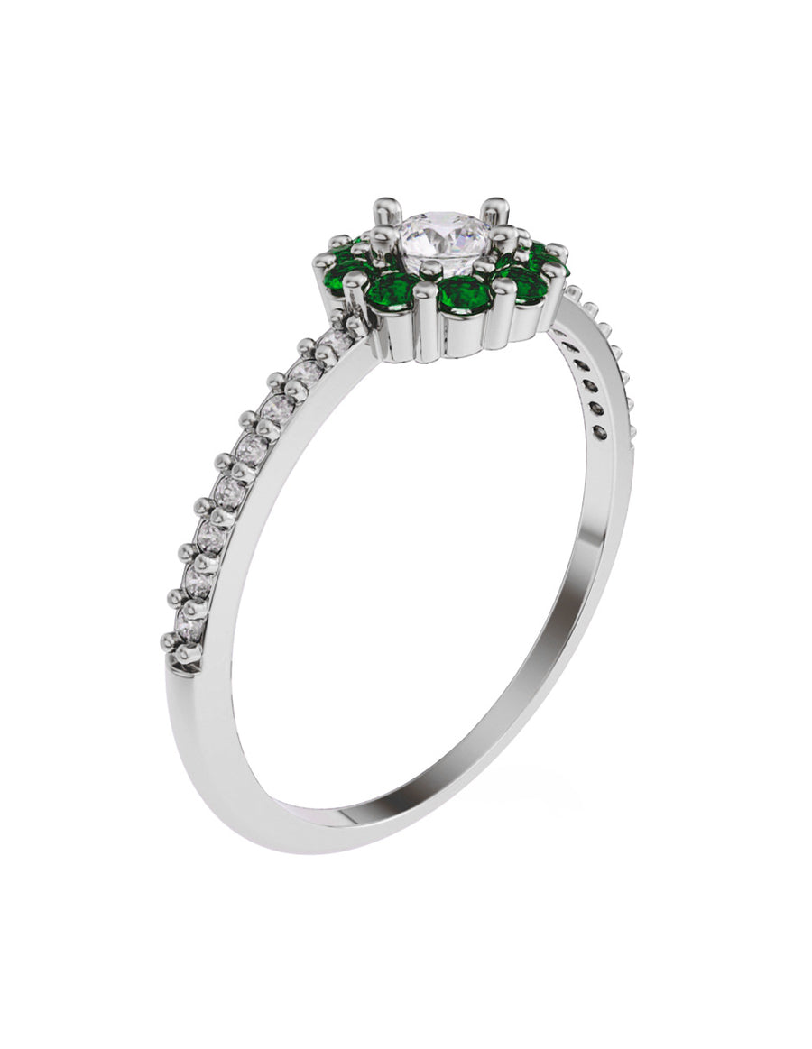 ANILLO DE ORO CON CIRCONIA