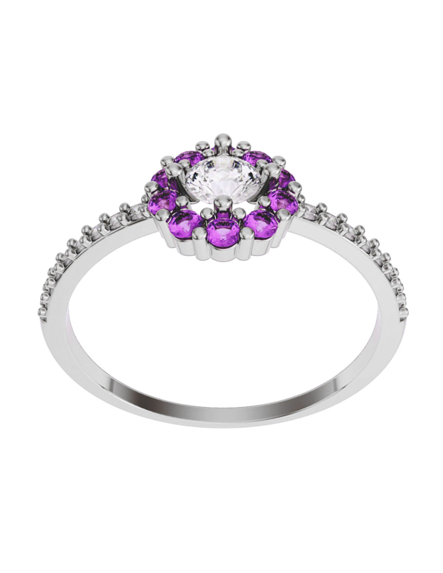 ANILLO DE ORO CON CIRCONIA