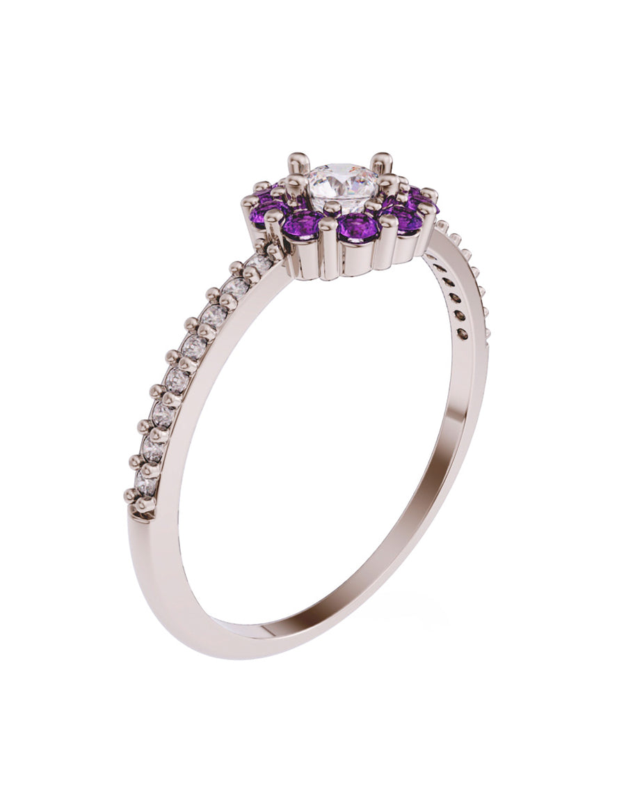 ANILLO DE ORO CON CIRCONIA