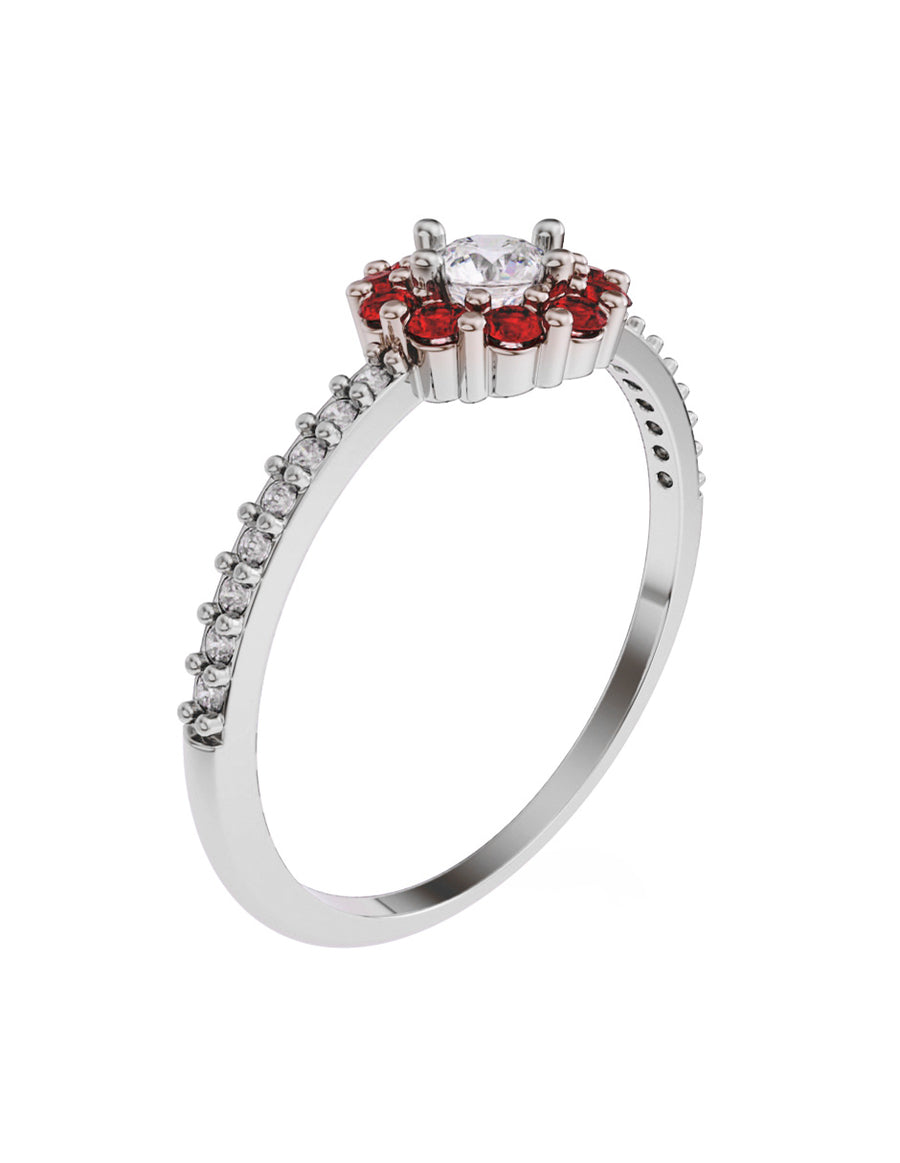 ANILLO DE ORO CON CIRCONIA