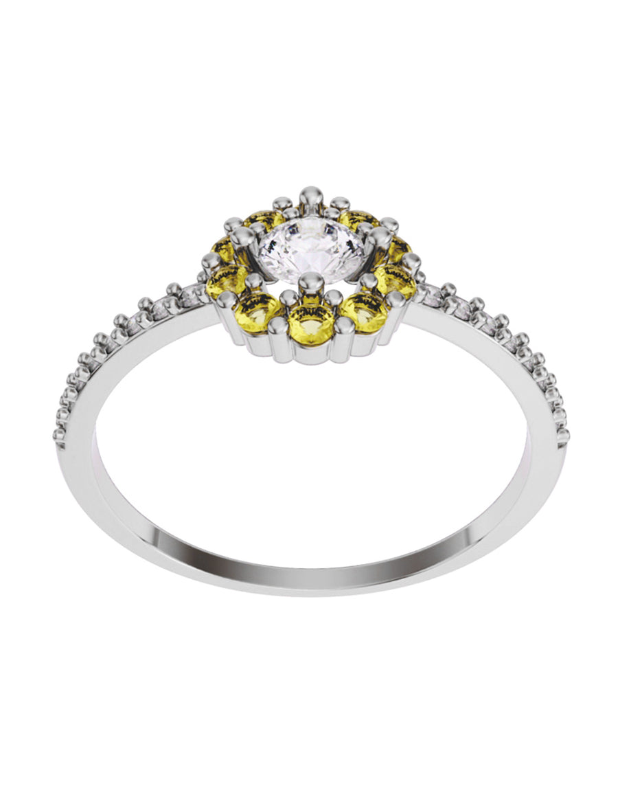 ANILLO DE ORO CON CIRCONIA