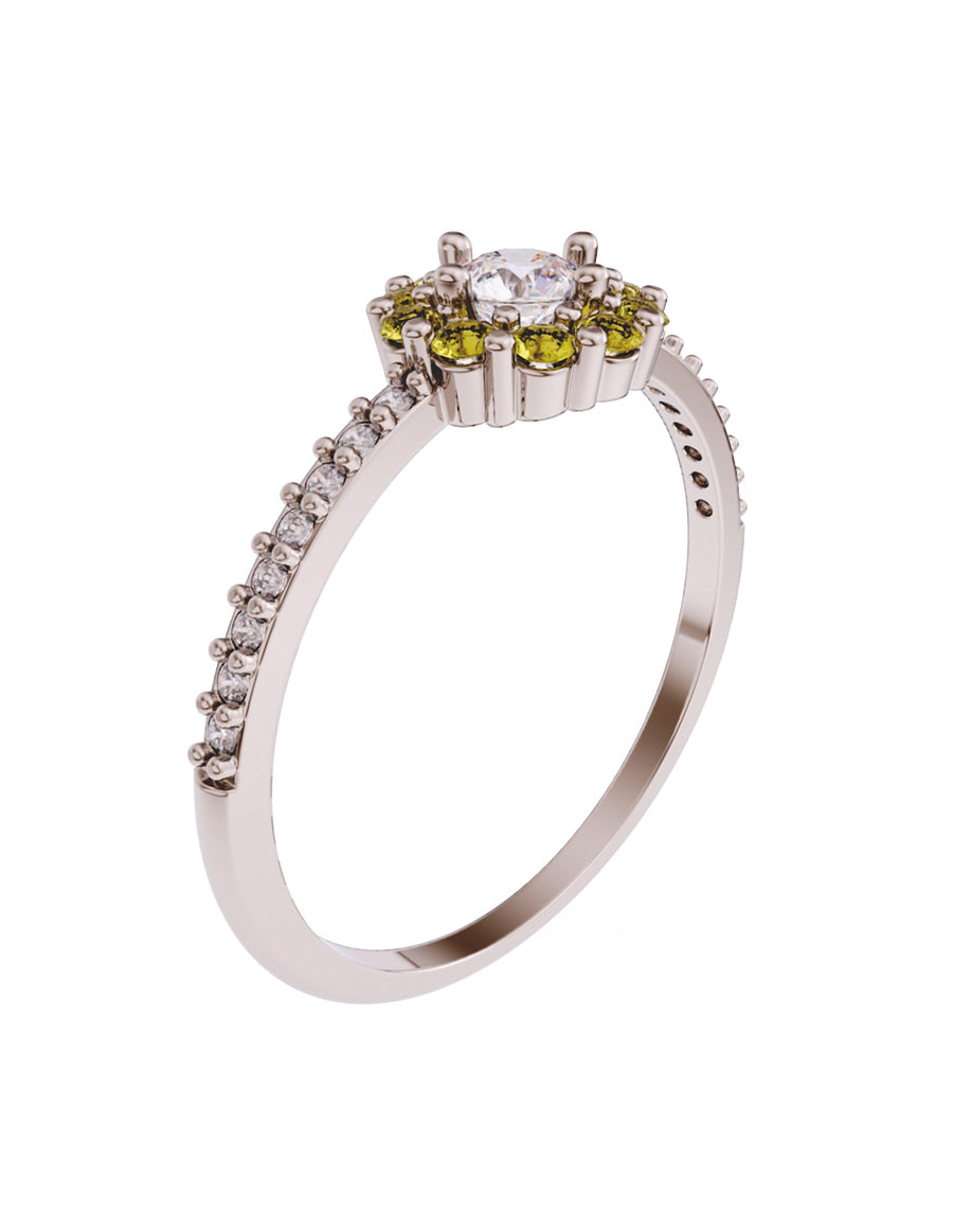 ANILLO DE ORO CON CIRCONIA