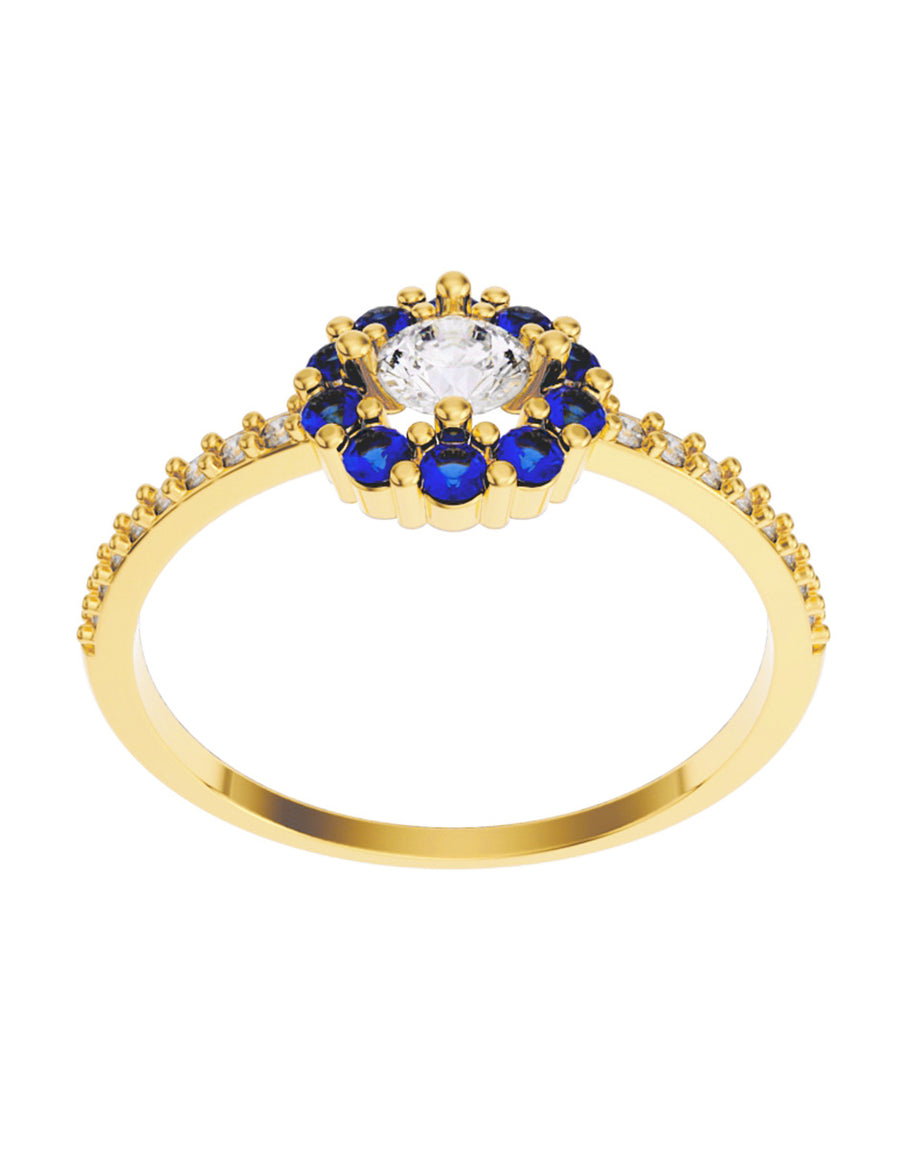 ANILLO DE ORO CON CIRCONIA