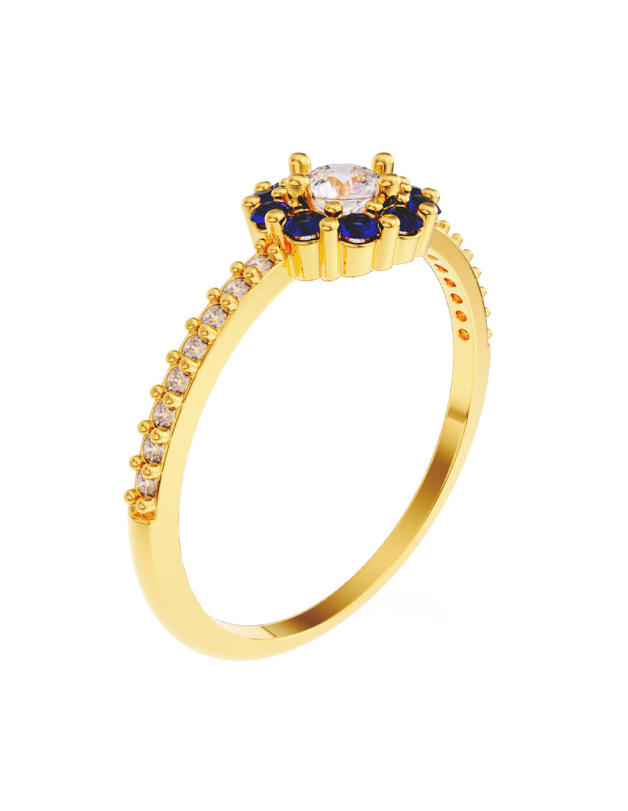 ANILLO DE ORO CON CIRCONIA