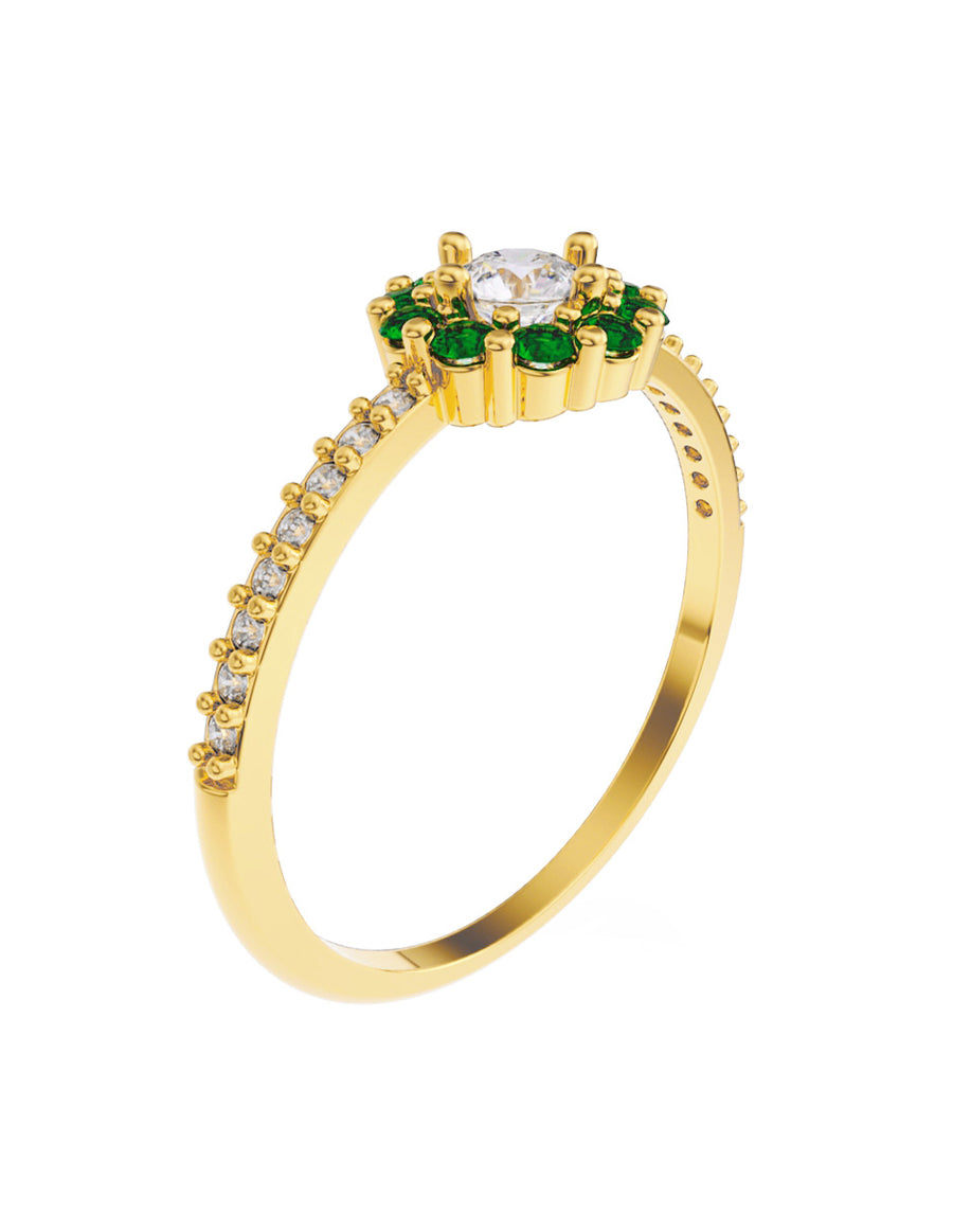 ANILLO DE ORO CON CIRCONIA