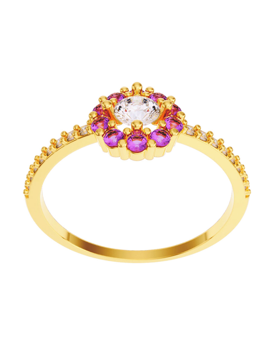 ANILLO DE ORO CON CIRCONIA